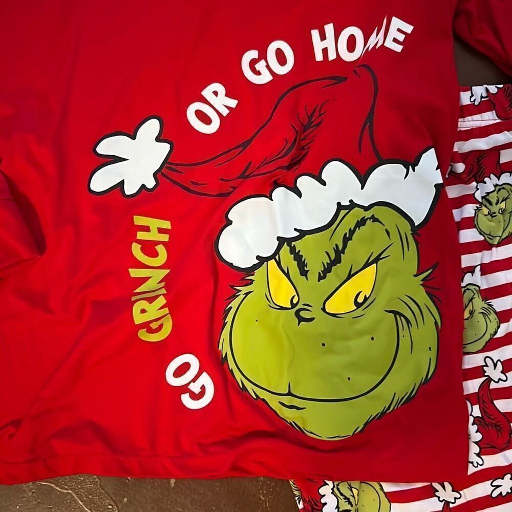 Grinch Christmas PJs Set (M) - Picture 2 of 3